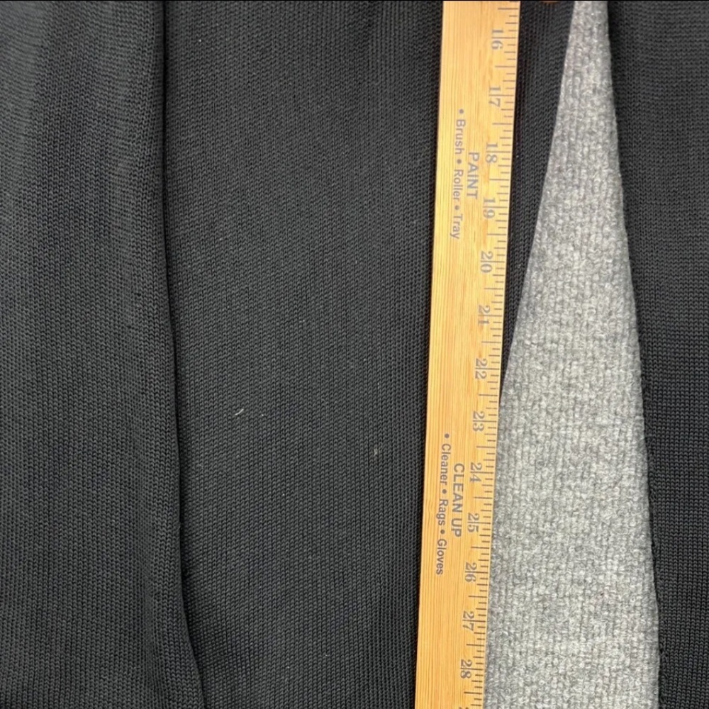 Lars Andersson Cardigan Women's 6 L Black Open Knit Long Sleeve Hooded, USA Made - Picture 8 of 8